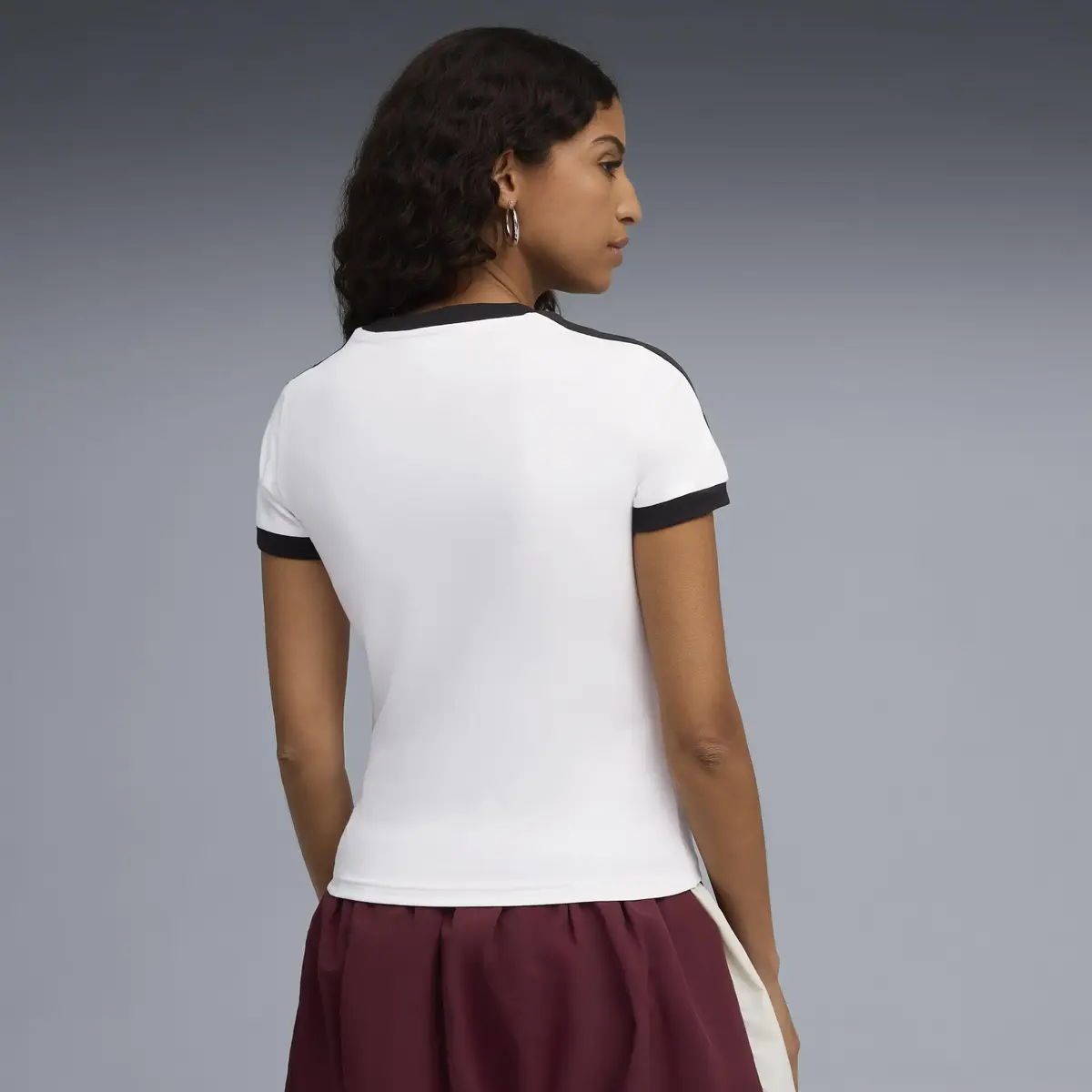 Puma T7 Slim Tee Beyaz Kadın T-Shirt