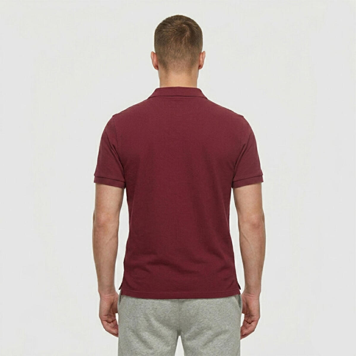 NB Lifestyle Erkek Bordo Polo Yaka T-Shirt