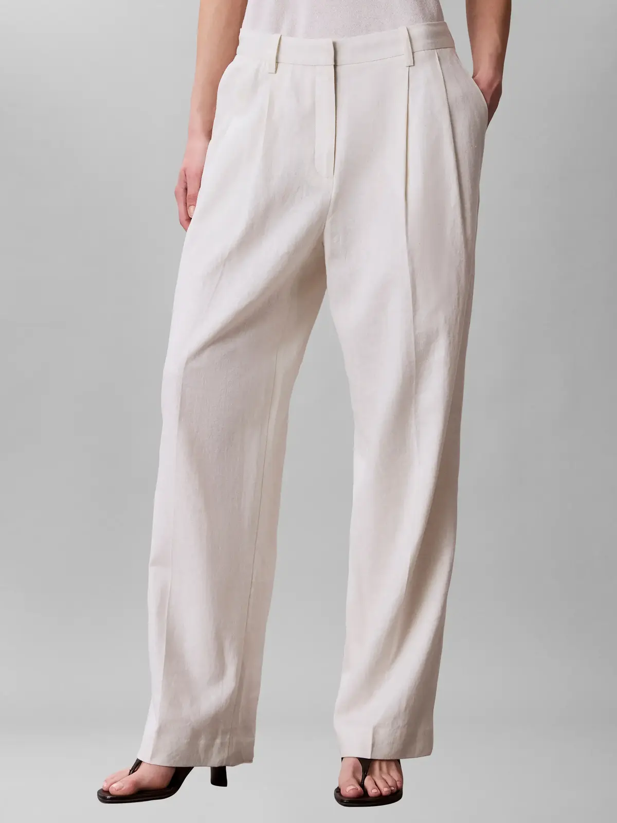 LINEN BLEND WIDE LEG, YAS