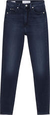 Calvin Klein HIGH RISE SUPER SKIN Kadın mavi Kot Pantolon