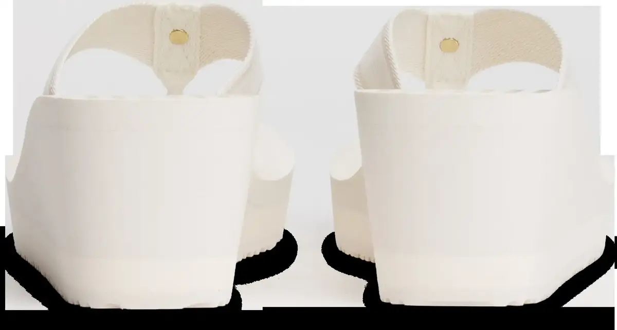 Tommy Hilfiger TH STRIPES WEDGE BEA, YBI Krem Kadın Terlik