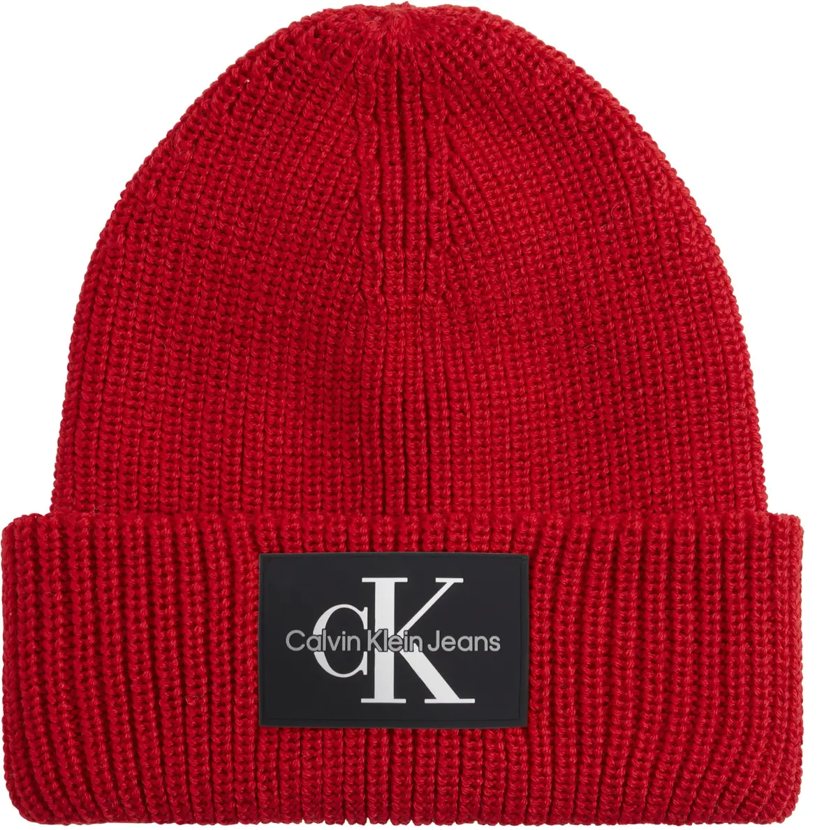 Calvin Klein MONOLOGO PATCH BEANI Kadın Kırmızı Bere