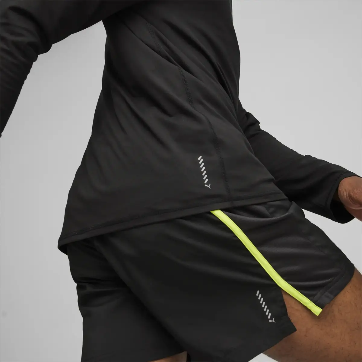 Puma RUN CLOUDSPUN 1/4 ZIP Siyah Erkek Antrenman Üst