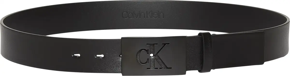 Calvin Klein CK PLAQUE SMOOTH 35MM Erkek Siyah Kemer