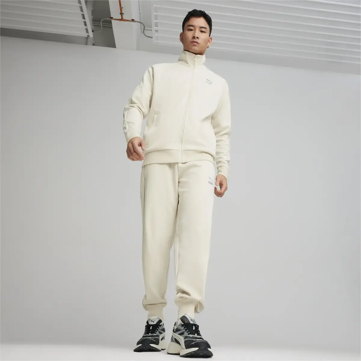 Puma T7 Track Pants Beyaz Erkek Eşofman Altı