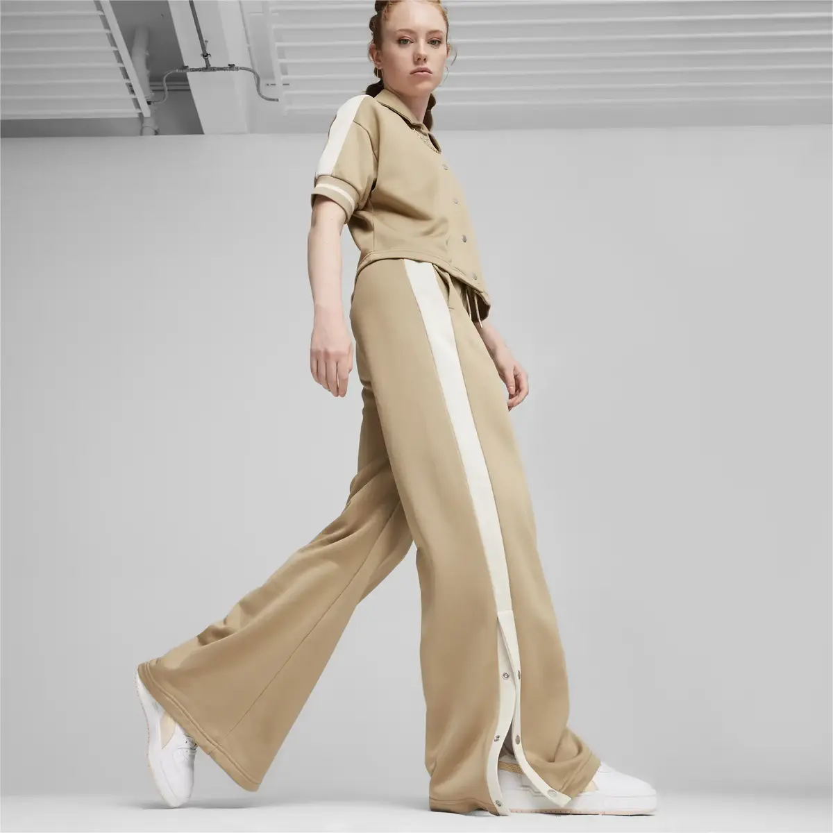 Puma T7 FOR THE FANBASE Relaxed Track Pants PT Açık Kahve Kadın Eşofman Altı