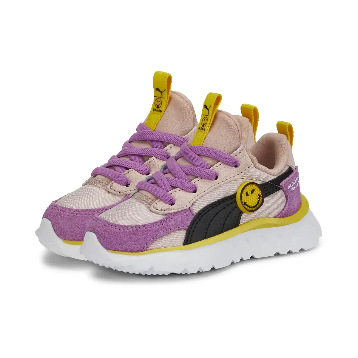 Puma Wr Flex Slip On Smıleyworld Inf Rose Quartz Çocuk Çocuk Günlük Spor Ayakkabı
