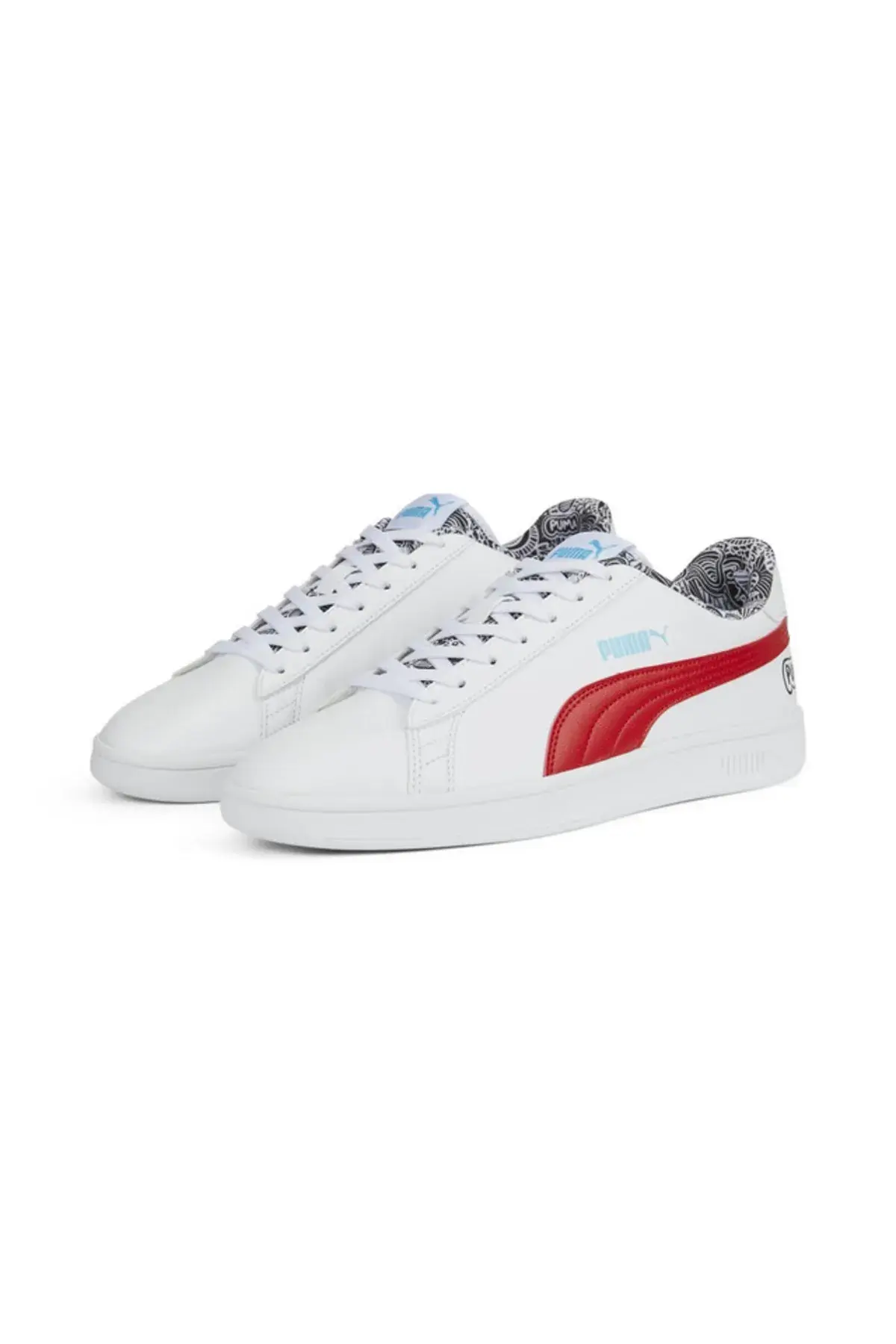 Puma Smash V2 Me Happy Beyaz Kadın Günlük Spor Ayakkabı