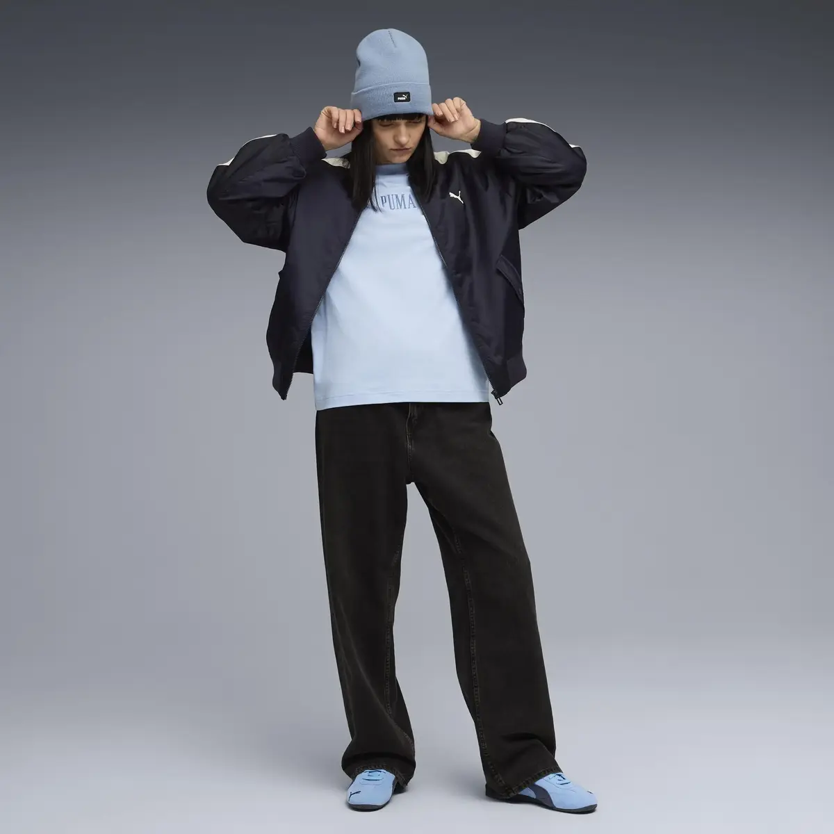 Puma T7 Bomber Jacket Lacivert Erkek Ceket