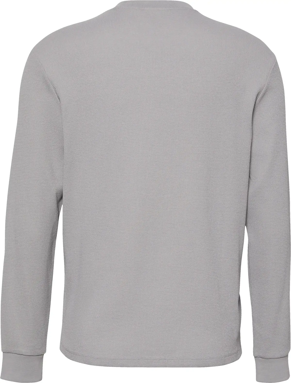 Calvin Klein LS WAFFLE BADGE CREW, RO2 Gri Erkek Sweatshirt