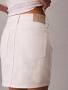 Calvin Klein 90S MINI SKIRT CHALK, ASN, 25 Beyaz Kadın Kot Etek