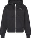 Calvin Klein MONOLOGO FRENCH TERRY FZ BF HOOD Siyah Kadın Sweatshirt