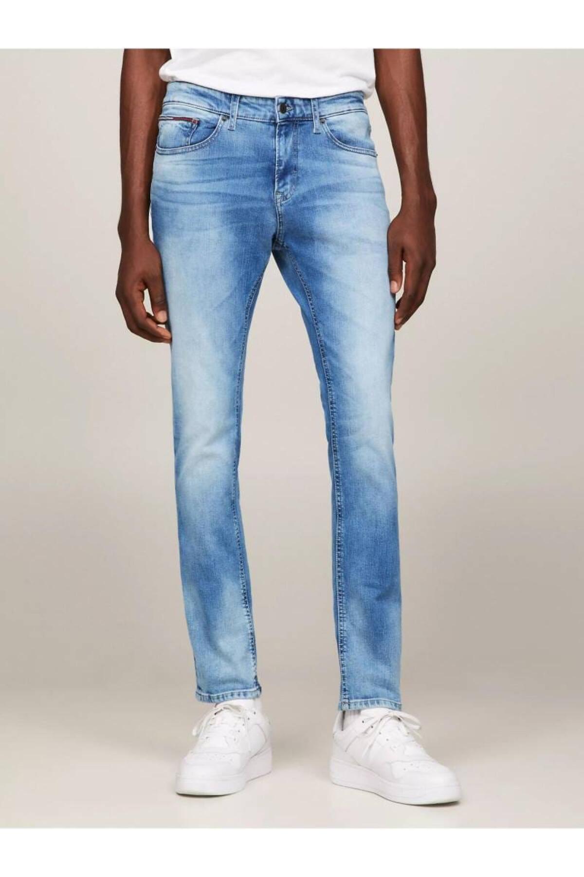 Tommy Hilfiger SCANTON SLIM Mavi Erkek Slim Fit Kot Pantolon
