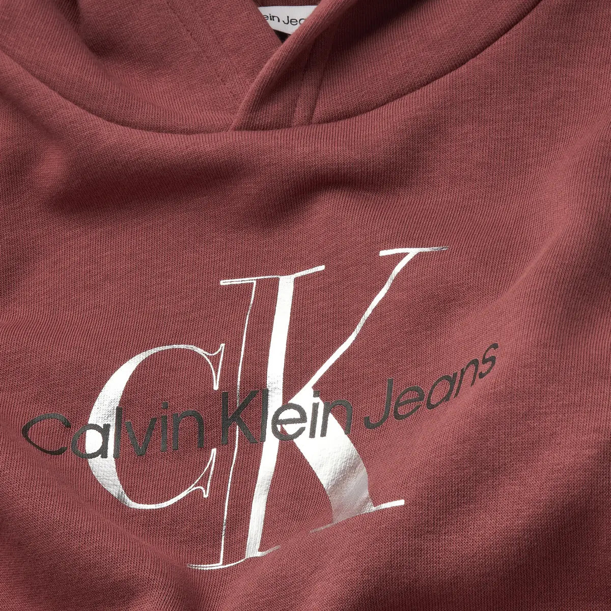 Calvin Klein METALLIC MONOGRAM HO Kadın Kırmızı Hoodie