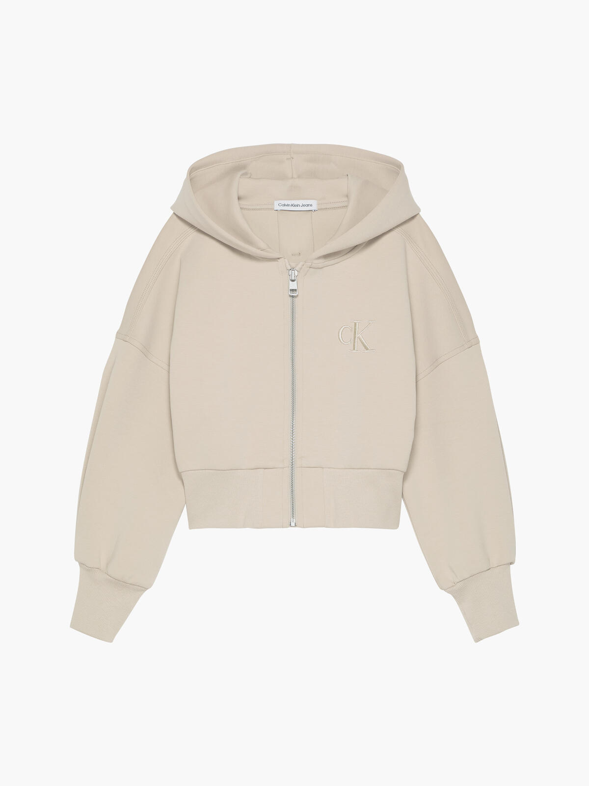 Calvin Klein FUNCTIONALITY HOODIE Kadın Krem Hoodie