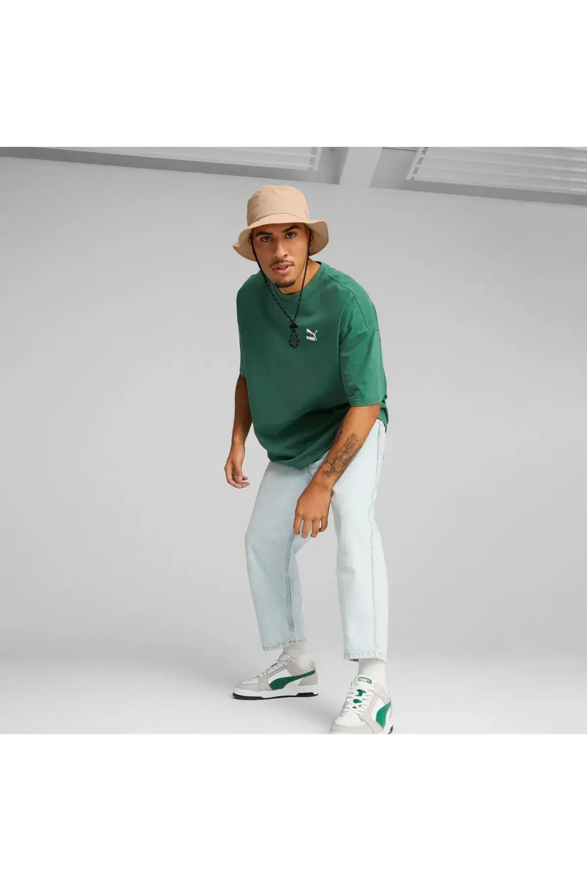 PUMA Prime Techlab Bej Unisex Balıkçı Şapka