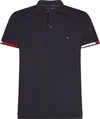 Tommy Hilfiger FLAG CUFF SLIM POLO, DW5 Siyah Erkek T-Shirt & Polo