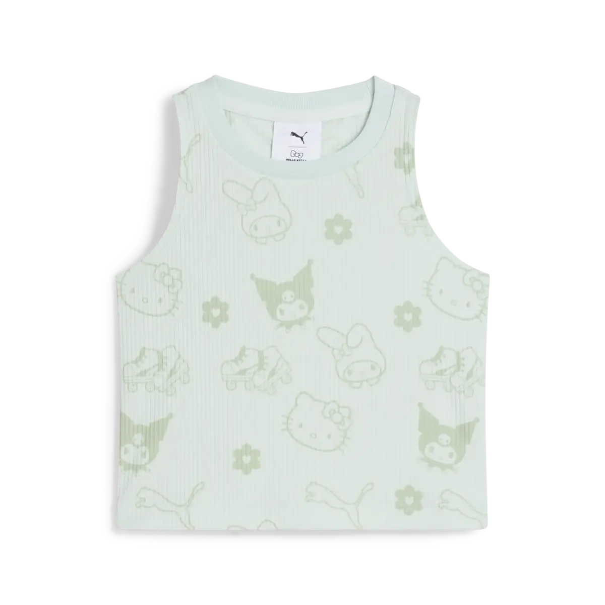 Puma X HK&FR Ribbed Tank Top Yeşil Kız/Çocuk T-Shirt & Polo