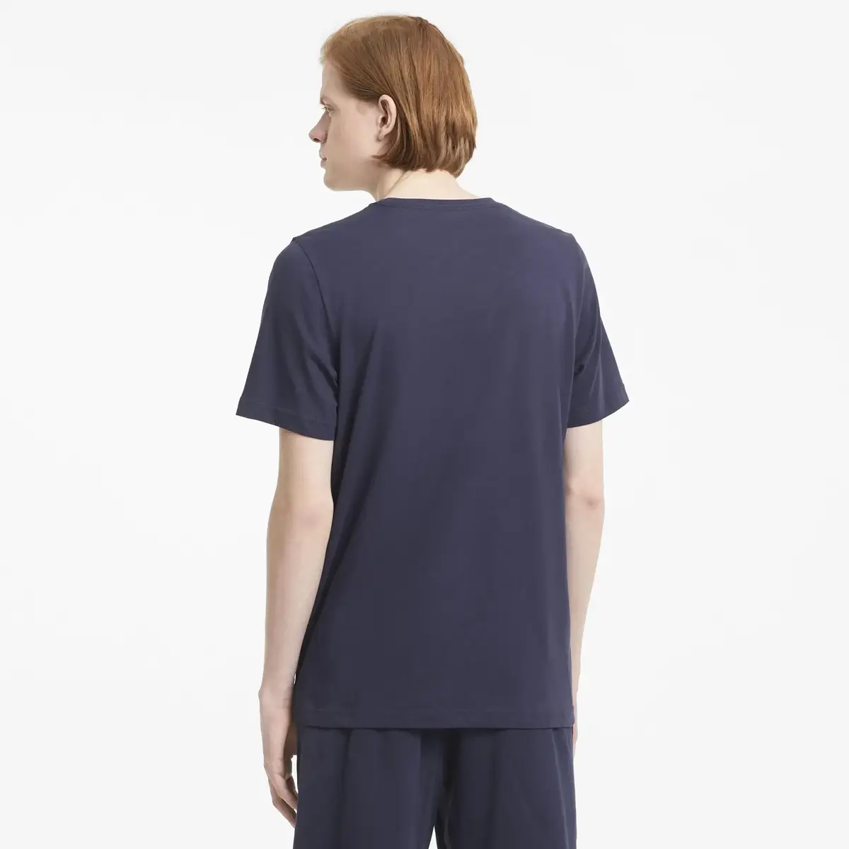 Puma ESS Small Logo Tee Lacivert Erkek/Unisex T-Shirt