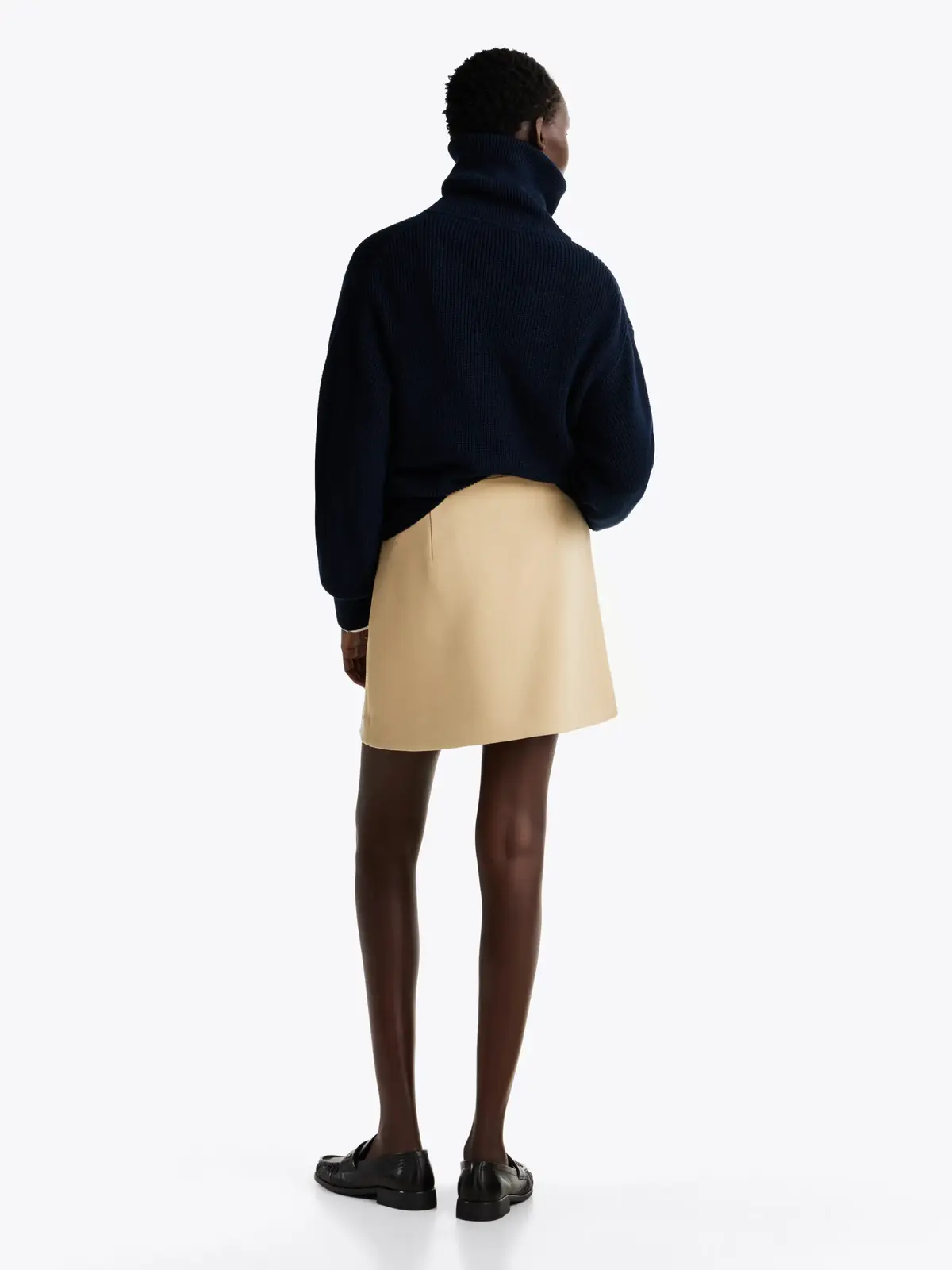 Tommy Hilfiger PUNTO SHORT SKIRT, 0GC Bej Kadın Elbise-Etek