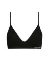 Calvin Klein TRIANGLE Siyah Kadın Bikini Üstü