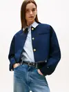 Tommy Hilfiger PUNTO CROP LADY JACK, C1G Lacivert Kadın Ceket