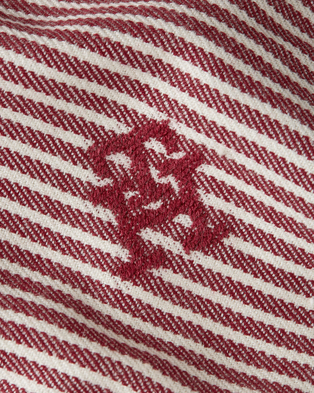 Tommy Hilfiger MONOGRAM FIL COUPE S Kadın Kırmızı Eşarp