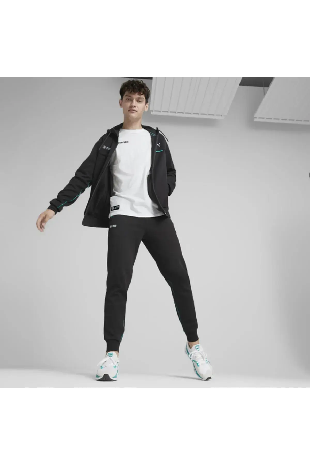 Puma Mapf1 Hooded Sweat Jacket Siyah Erkek Fermuarlı Hoodie