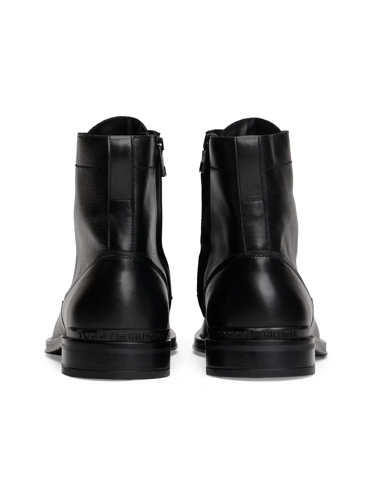 Tommy Hilfiger Corporate Hilfiger Lth Zip Boot Siyah Erkek Bot