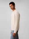 Calvin Klein LS EU 350TERRY MONOG, 67U Bej Erkek Sweatshirt