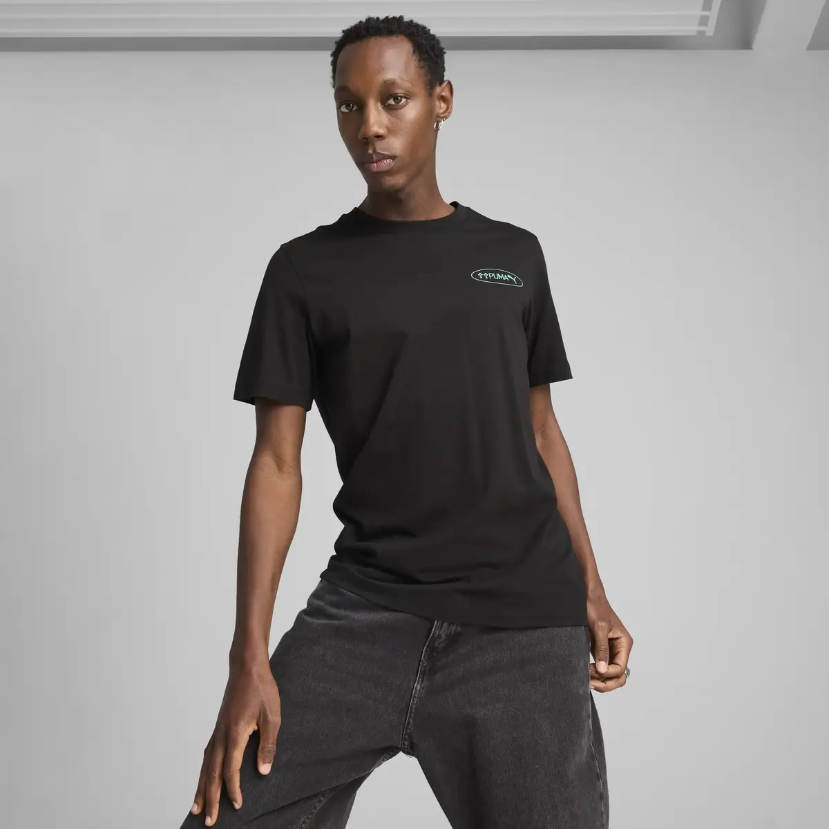 Puma GRAPHICS 3 Circles Tee Siyah Erkek T-Shirt & Polo