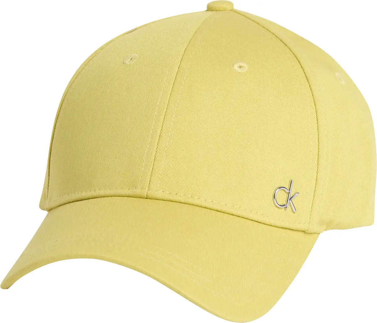 Calvin Klein CK METAL COTTON CAP, LL8 Sarı Kadın Şapka