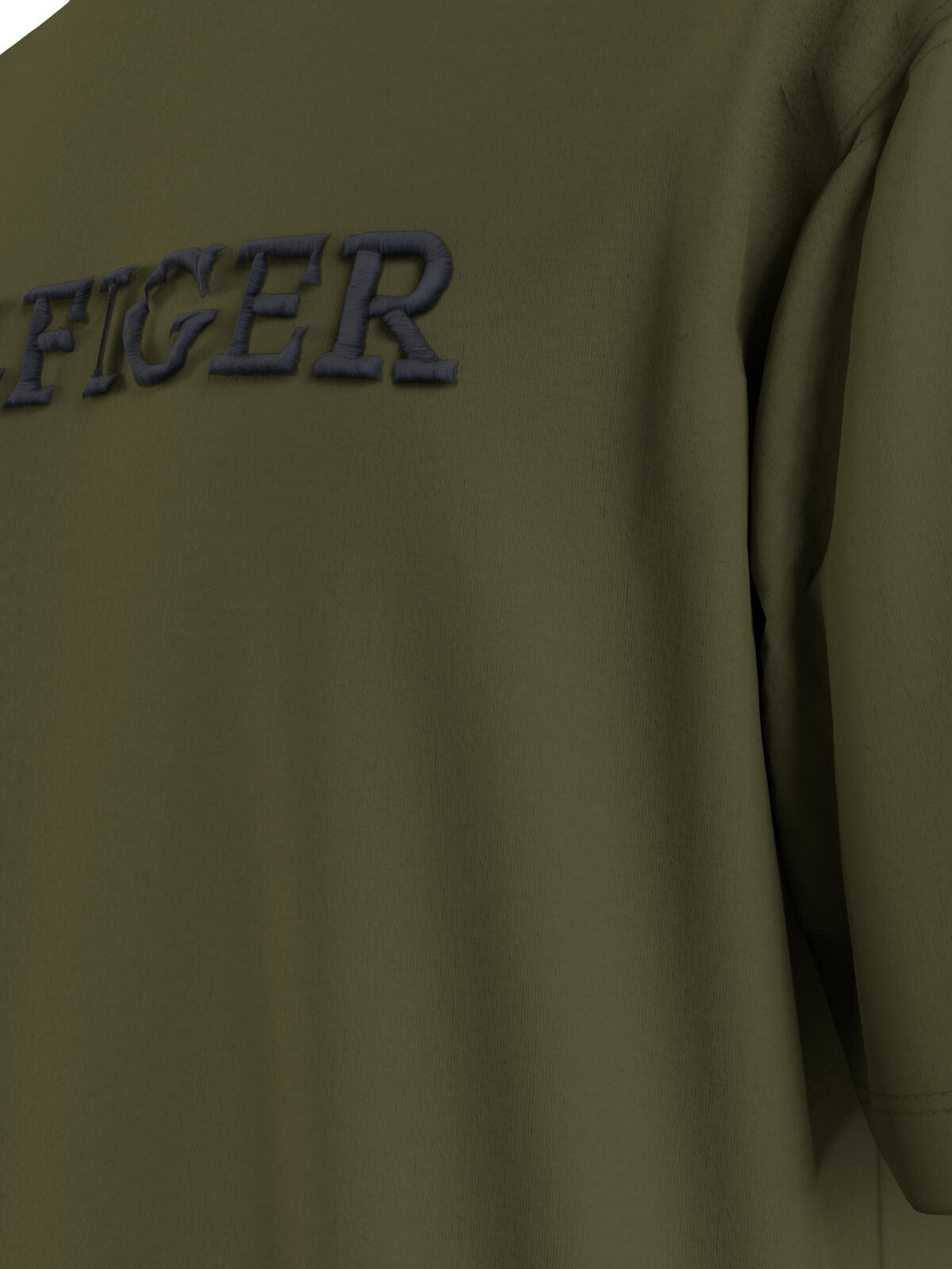 Tommy Hilfiger MONOTYPE EMBRO ARCHI Erkek Yeşil T-Shirt