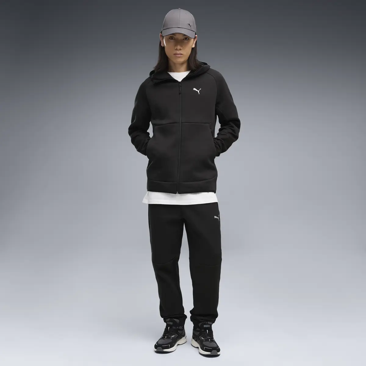 PUMA PUMATECH Full-Zip Hoodie Siyah Erkek Sweatshirt