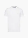 Calvin Klein COTTON LOGO EMBROIDE Erkek Beyaz T-Shirt