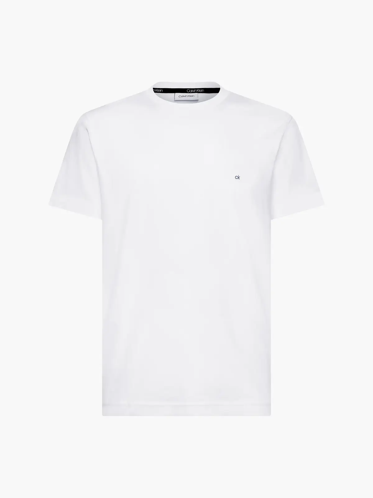 Calvin Klein COTTON LOGO EMBROIDE Erkek Beyaz T-Shirt