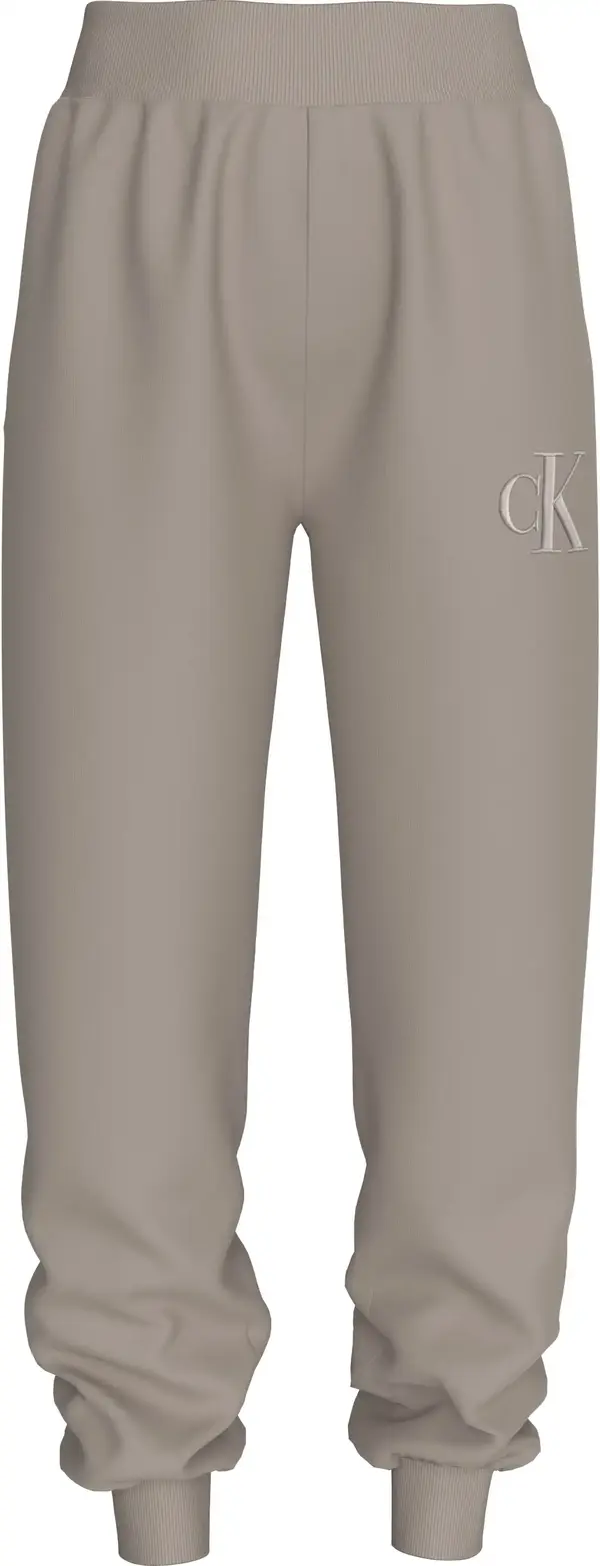 Calvin Klein RAISED EMBROIDERY CK Kadın Kahverengi Sweatpants