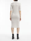 Calvin Klein EXTRA FINE WOOL 1/2 Kadın Krem Elbise