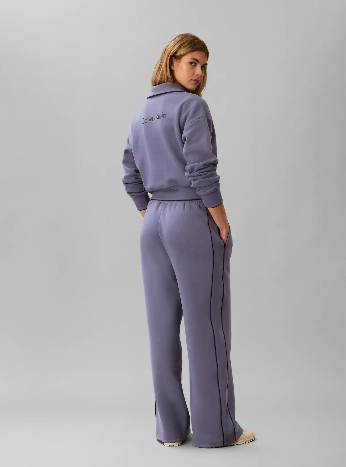 Calvin Klein BRUSHED FRENCH TERRY, C53 Mor Kadın Eşofman Altı