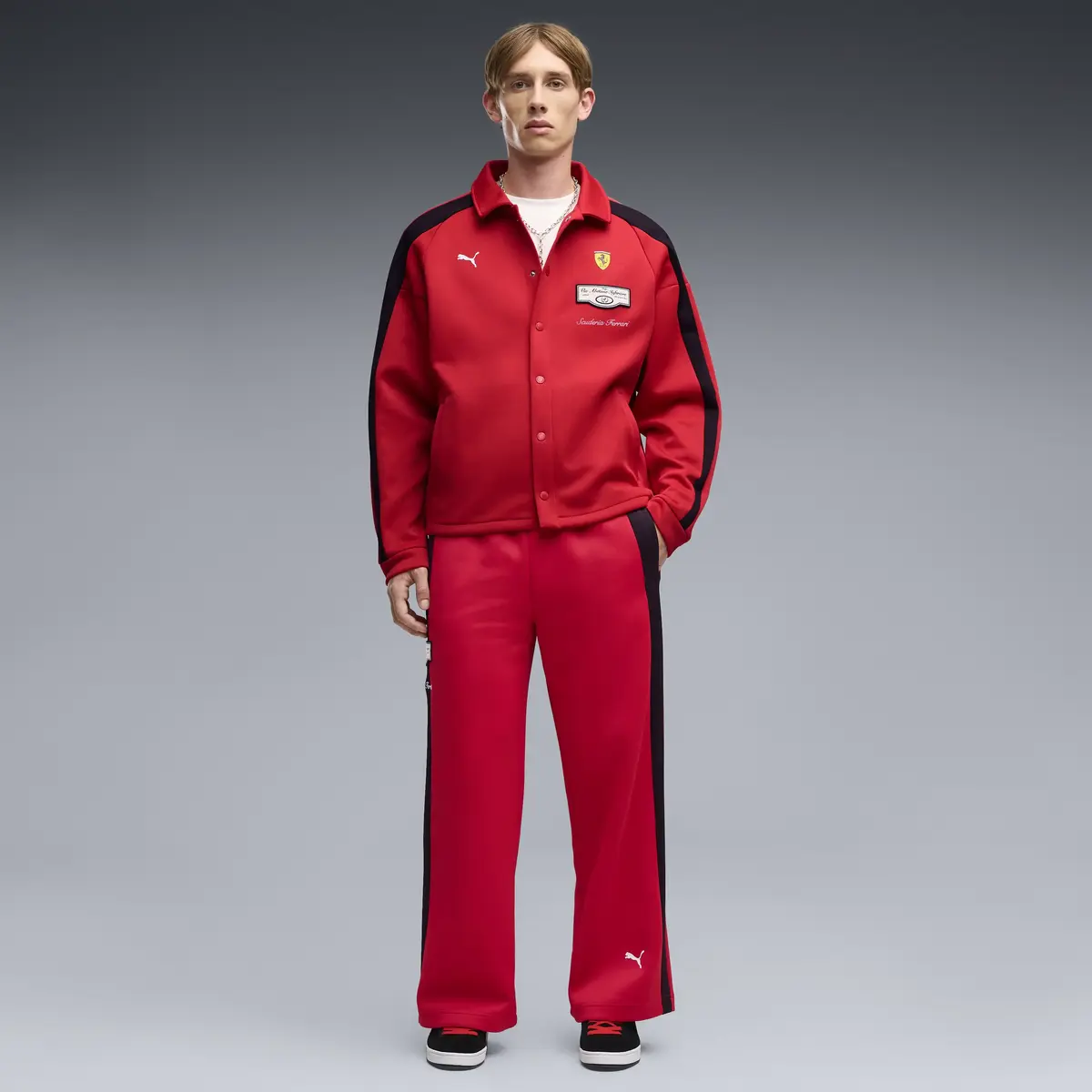 PUMA Ferrari T7 Track Jkt Kırmızı Erkek Ceket