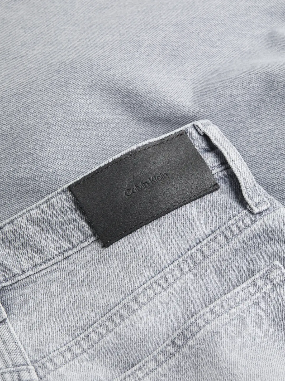 Calvin Klein HR WIDE - MID GREY, 1A4 Gri Kadın Jean Pantolon