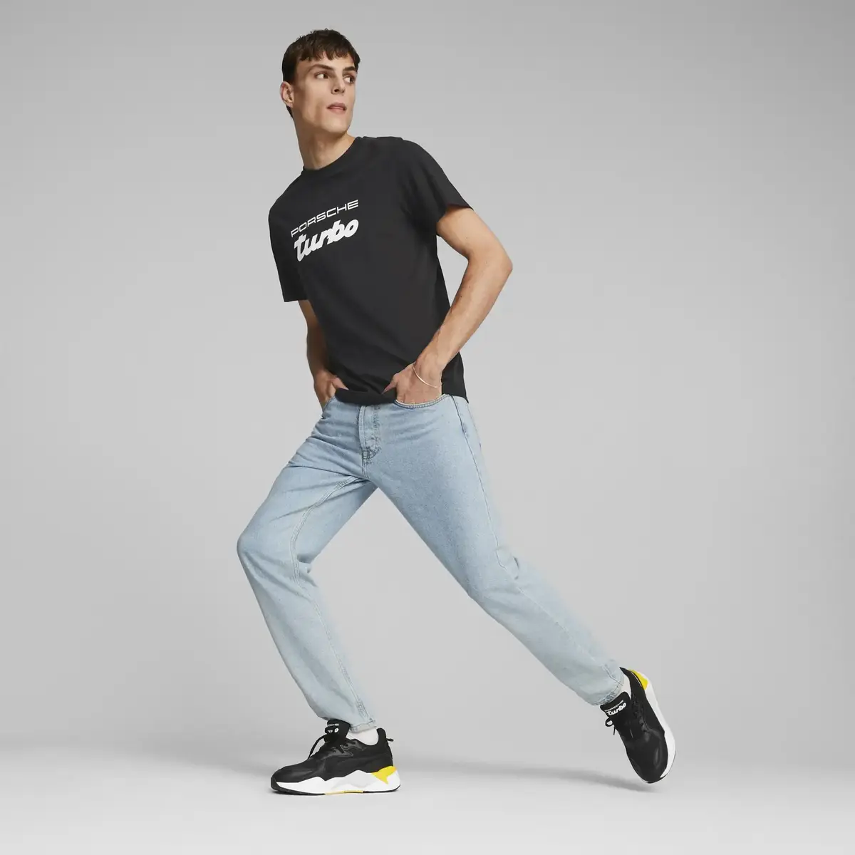 Puma PL Logo Tee Siyah Erkek/Unisex T-Shirt