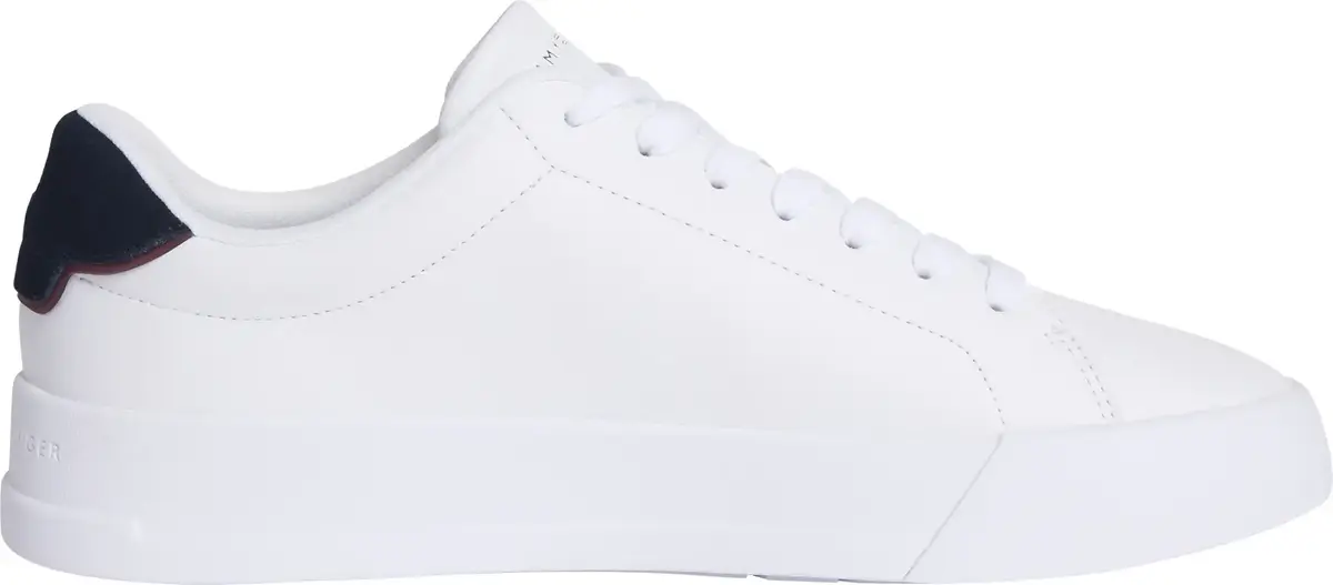 Tommy Hilfiger TH COURT LTH DETAIL, 0LD Beyaz Erkek Spor Ayakkabı & Sneaker