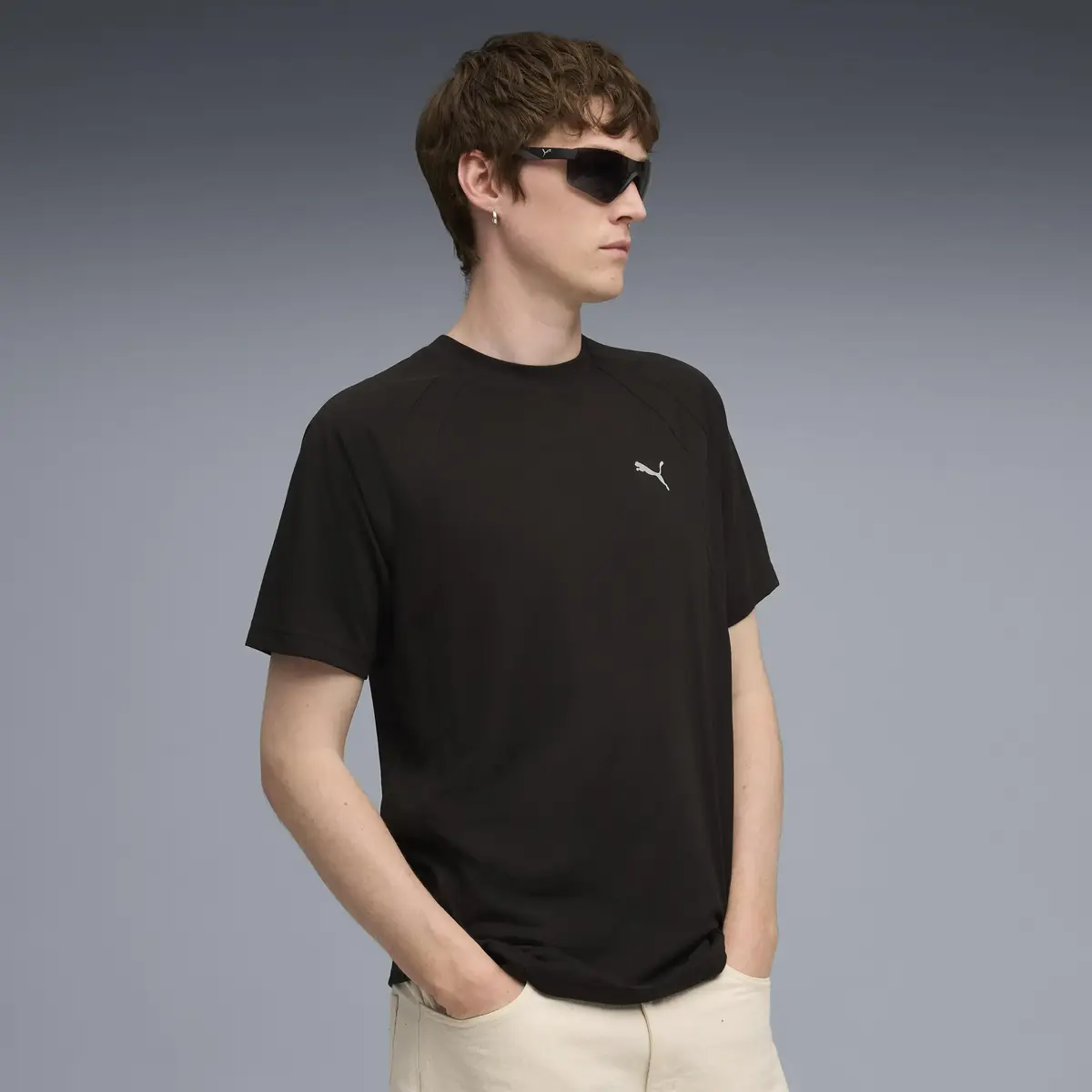 Puma EVOSTRIPE Tee Siyah Erkek T-Shirt