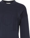 Calvin Klein Long Sleeve Smooth Cotton CK Int Mavi Kadın Sweatshirt Calvin Klein Long Sleeve Smooth Cotton CK Int Mavi Kadın Sweatshirt