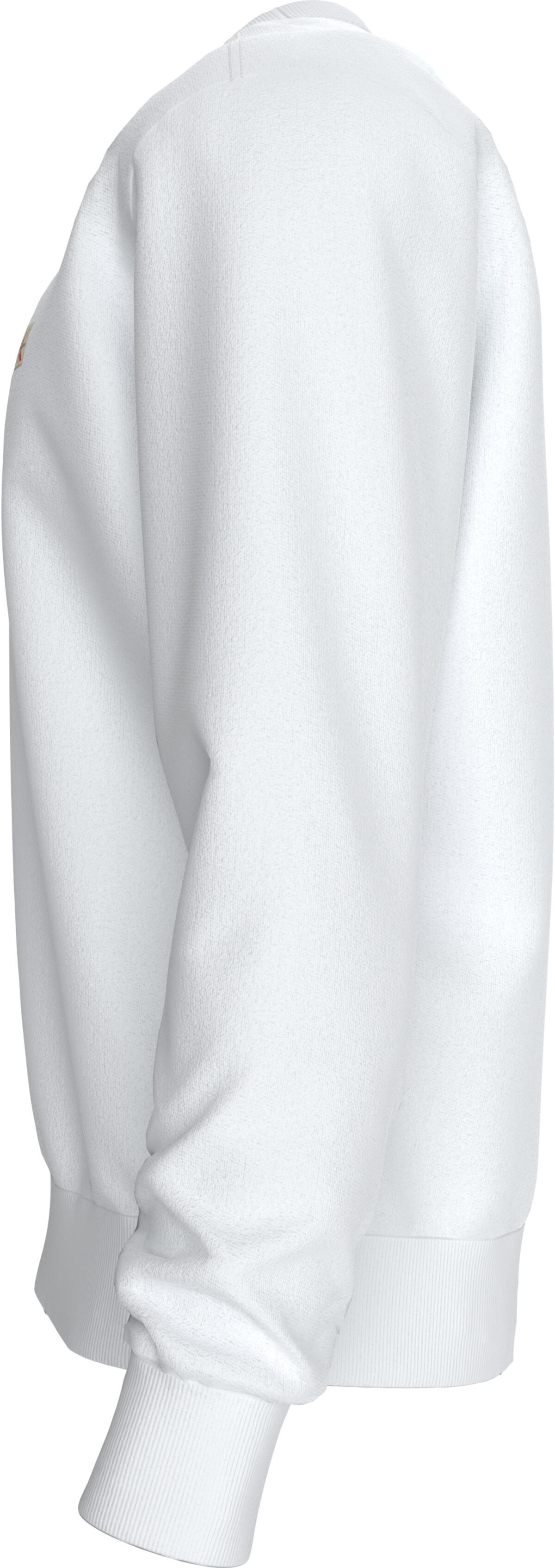 Calvin Klein LS EU 350TERRY BADGE CN SWTSHRT Beyaz Erkek Sweatshirt Calvin Klein LS EU 350TERRY BADGE CN SWTSHRT Beyaz Erkek Sweatshirt