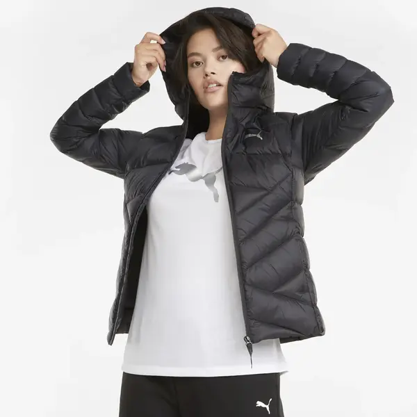 Puma PWRWarm packLITE DOWN JACKET Siyah Kadın Mont