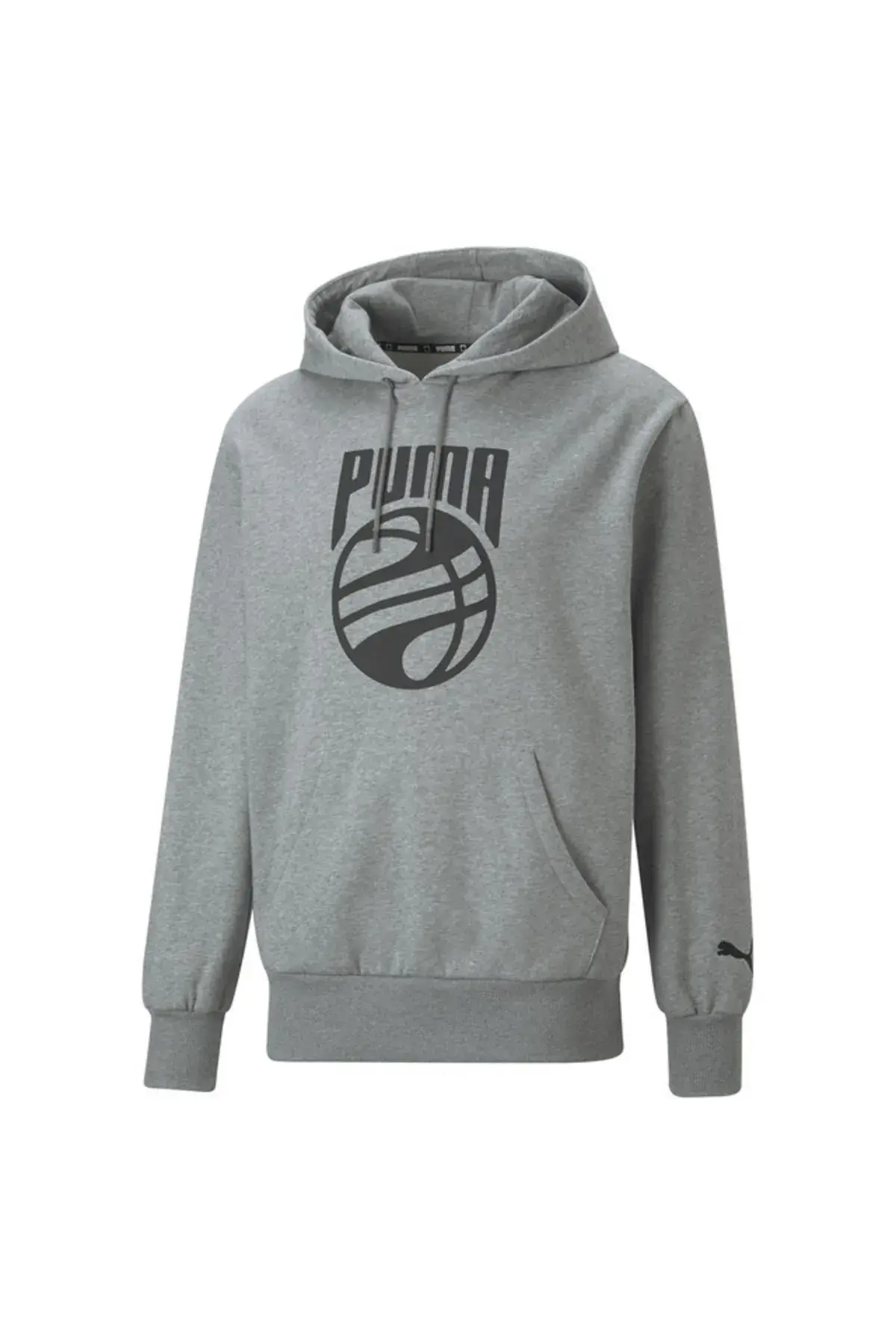 Puma Posterize Hoodie Gri Erkek Basketbol Hoodie