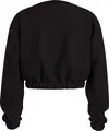 Calvin Klein METALLIC BOX LOGO SW Kadın Siyah Sweatshirt