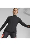 Puma Run Cloudspun Wrmlb Padded Jacket Siyah Kadın Fermuarlı Koşu Ve Yürüyüş Ceketi